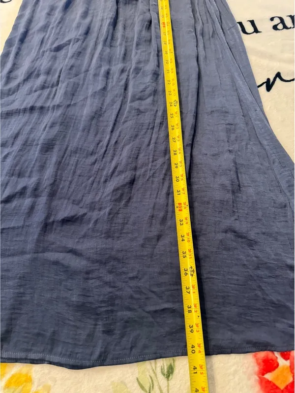 Hem & Thread Stasia blue maxi skirt, size M - Image 5