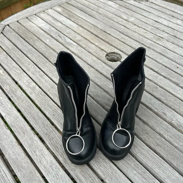 Dolls Kill‎ current mood black platform boots franky size 7 - Image 8
