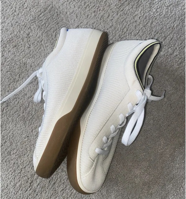 Rothy’s The Lace Up Vanilla Off White Textile Athletic Sneaker Shoes Wm 9US 40EU - Image 13