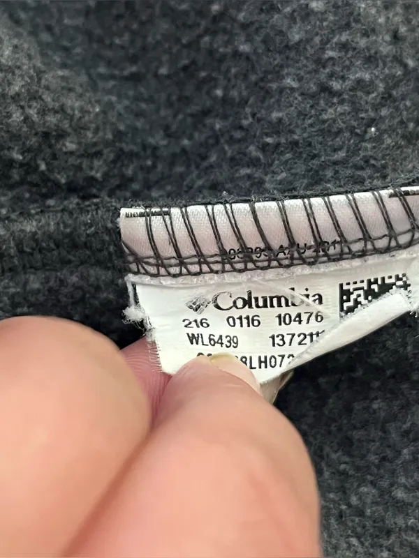 Columbia Benton Springs Full Zip Fleece Jacket Zip Pockets Gray Pink M - Image 2