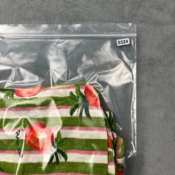 Farm Rio Anthropologie Pineapple Striped Shorts XS Green Pink Tropical Boho - Image 10