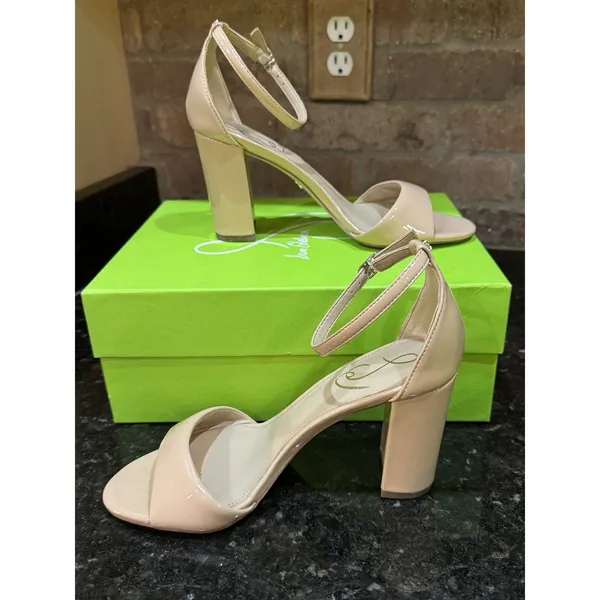Sam Edelman Robyn Sandal Heel Women's Size 9 Beige Blush Leather - Image 3