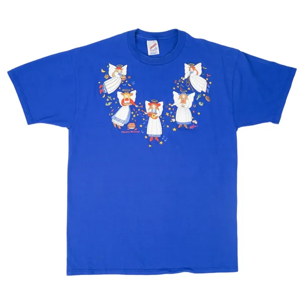 Vintage 90s Jerzees Western Blessings Angel Shirt - Image 2