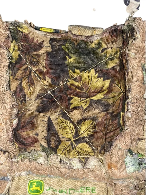 John Deere Quilted Rag Bag Camo Tractor Shoulder Purse Matching Wallet - Image 6