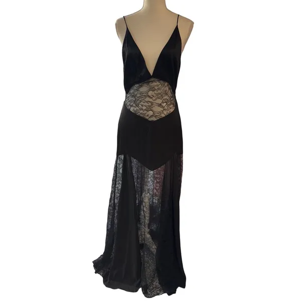 House of Harlow 1960 x REVOLVE Izrah Gown in Black Medium New Womens Lace Maxi - Image 5