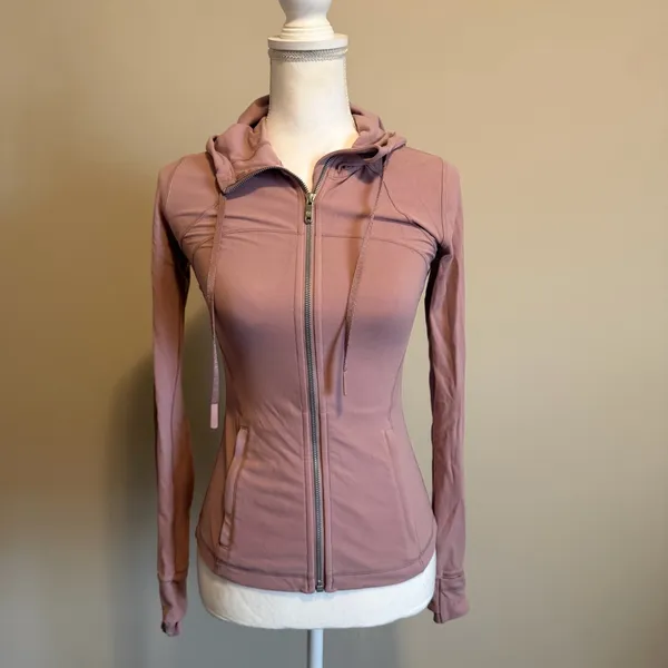Lululemon Hooded Define Jacket Nulu vintage mauve womens size 4 - Image 12