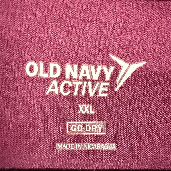 Old Navy XXL Maroon Go-Dry Top Lightweight Activewear Hooded Long Sleeve Layers‎ - Image 3