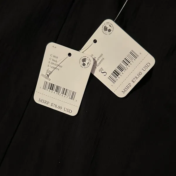 Free‎ People Intimately NWT Small Just Peachy Elegant Black Mini Slip Dress - Image 8