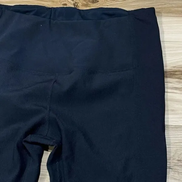 Zyia Active Black Ribbed Seamless 7/8 Leggings Black Women’s XL 16/18 - Image 4