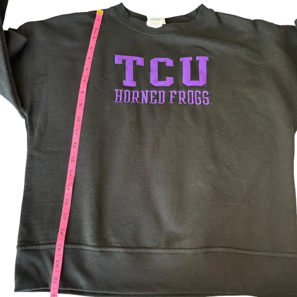 Champion TCU Horned Frogs Embroidered Sweatshirt Womens XS Crewneck Pullover‎ - Image 3