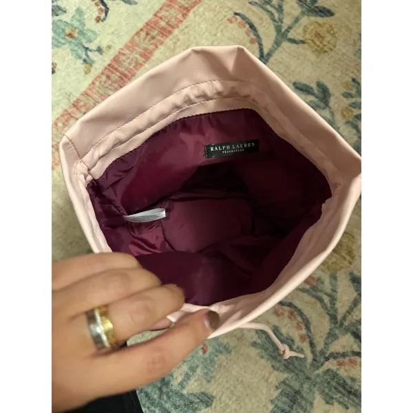 Ralph Lauren Drawstring Makeup Case Pouch - Image 4