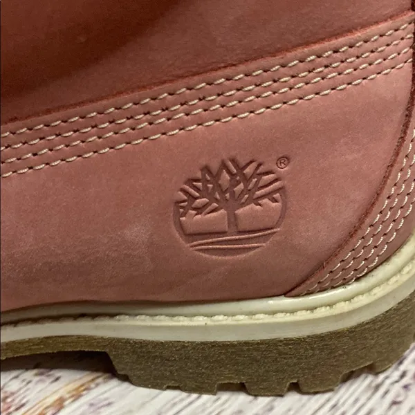 Timberland Pink leather combat boots Size 6 - Image 2