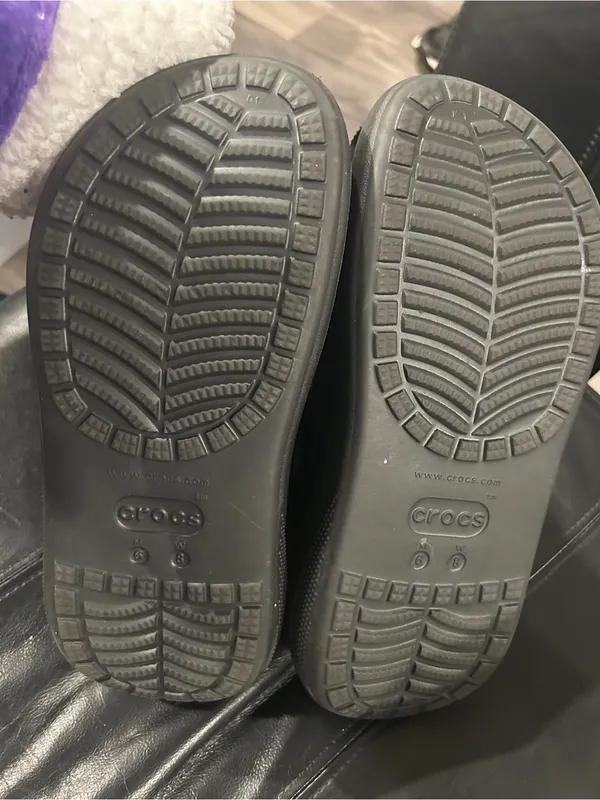 CROCS Black Slip-On Clog Sole - Image 7
