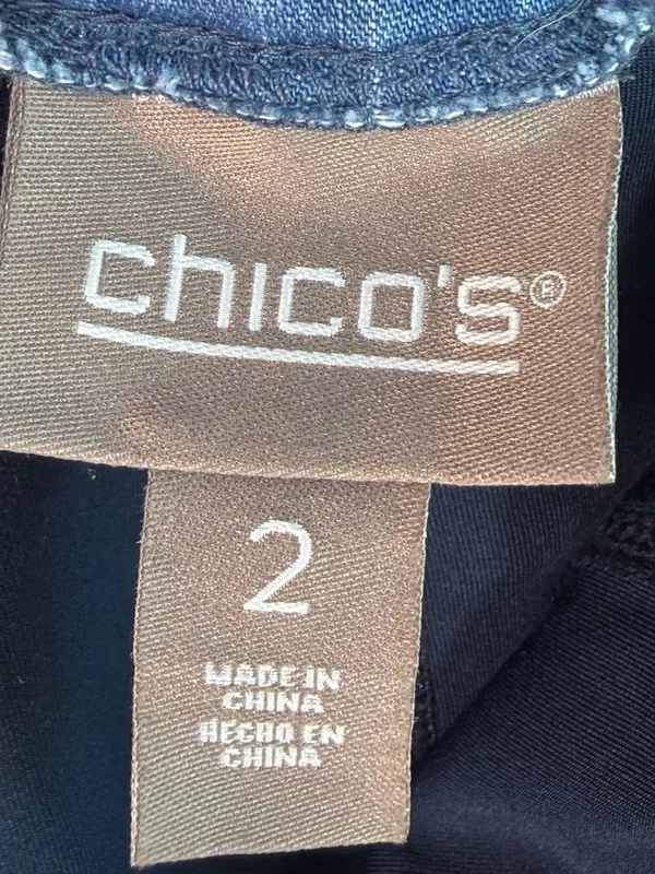 Chico's Blue Denim Skort Size 2 - Image 2