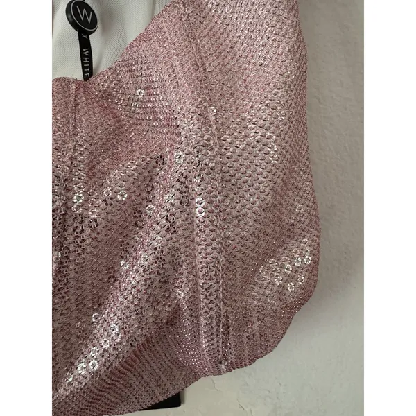 NWT White Fox Can’t Slow Down Bustier Top Pink Sequins Size XS - Image 5
