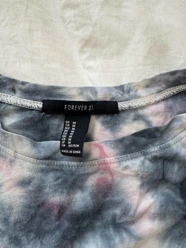Tie-Dye Crop Forever 21 Top - Image 2