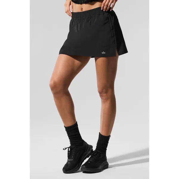 Alo Yoga Alumni Tennis Skirt Black S - Image 3