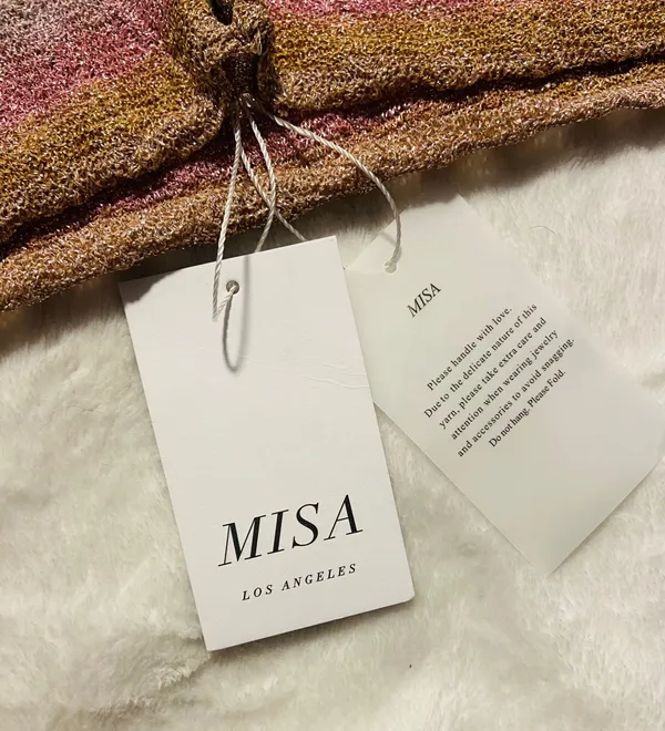 MISA Los Angeles Blanca Tie Halter Top - Image 4