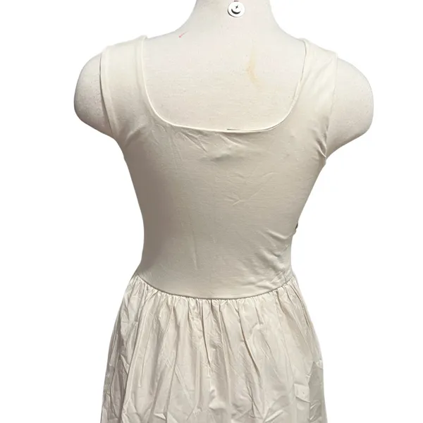 J.Crew Drop-waist mixy dress in natural/Ivory color Size Medium NWT - Image 11