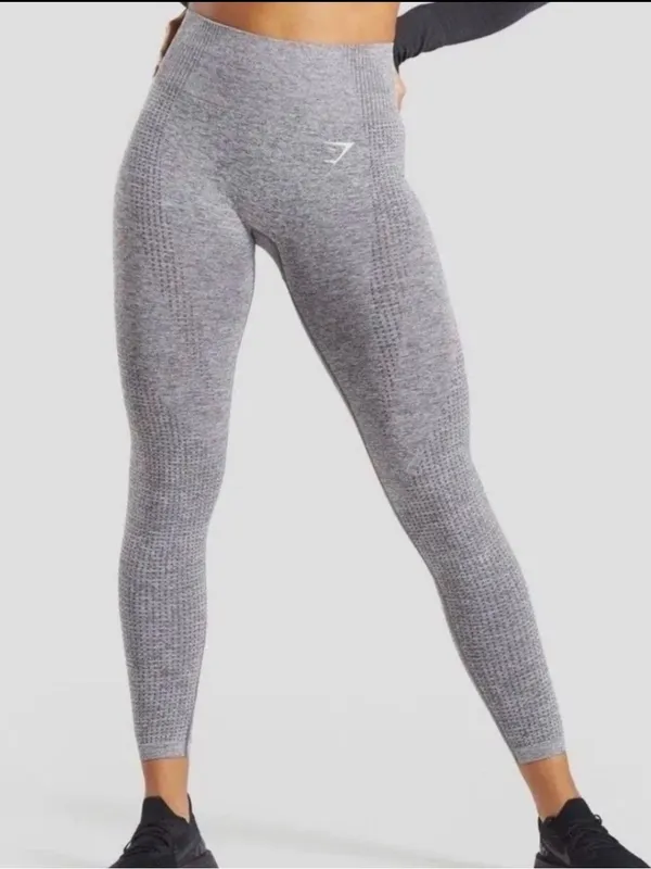 Gymshark Vital Seamless Compression Leggings Women's Size-M Heather Gray - Image 6
