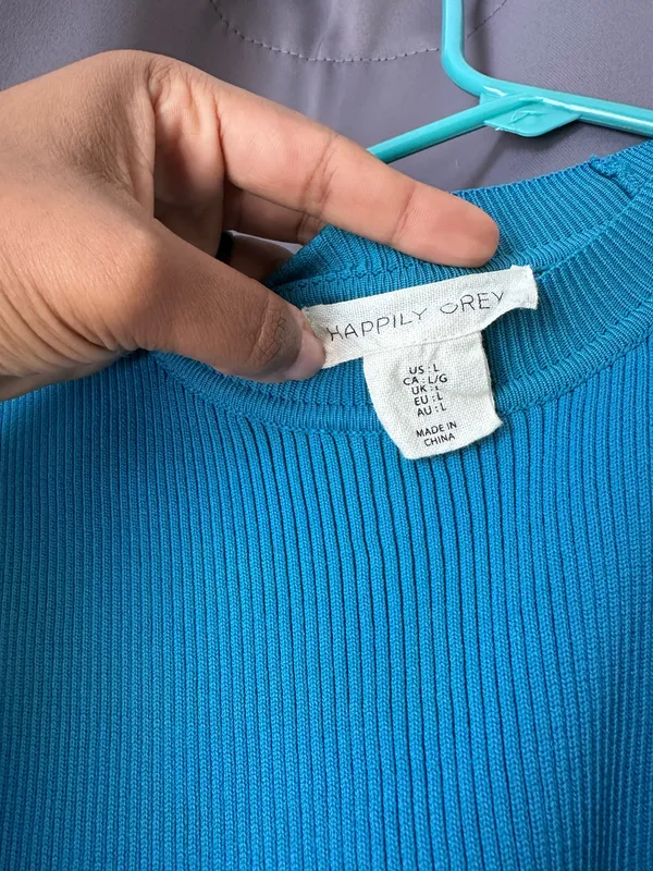 Crop top Blue Size L - Image 3