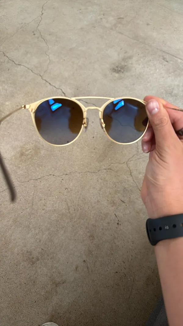 Ray-Ban Black and Gold Sunglasses: RB3546 - Image 5