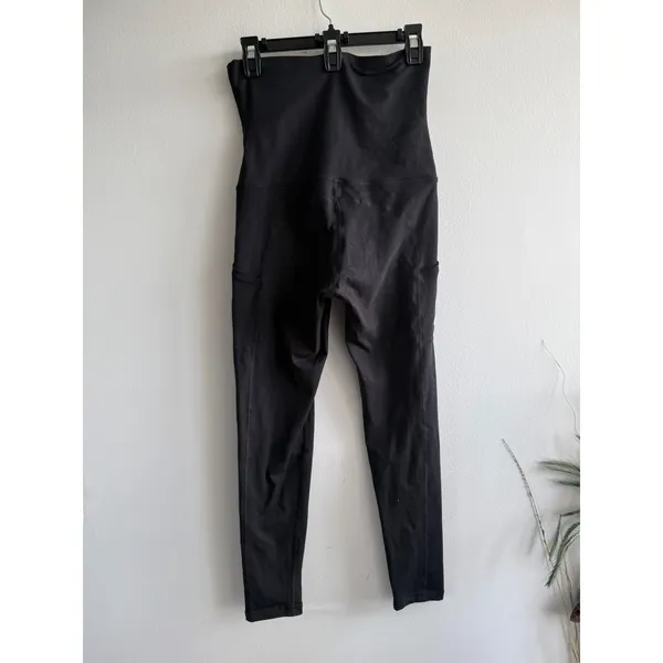 OFFLINE by Aerie The Hugger Foldover Leggings Black High Rise Side Pockets M‎ - Image 2