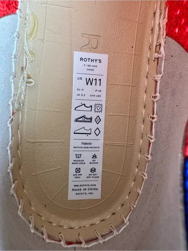 NWOT Rothy’s Red Hemp Espadrille Ballet Flats Size 11 - Image 8