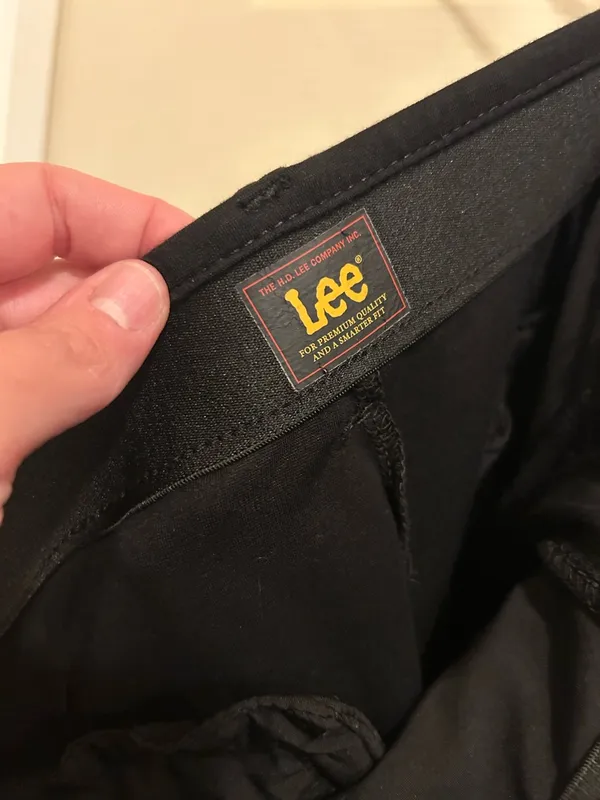 Lee Black Dress Pants — Tailored Straight Leg - size 10P - Image 10