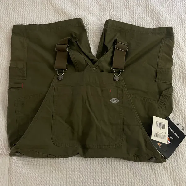 Dickies Womens Women's Cooling Ripstop Bib Shortalls - Image 4