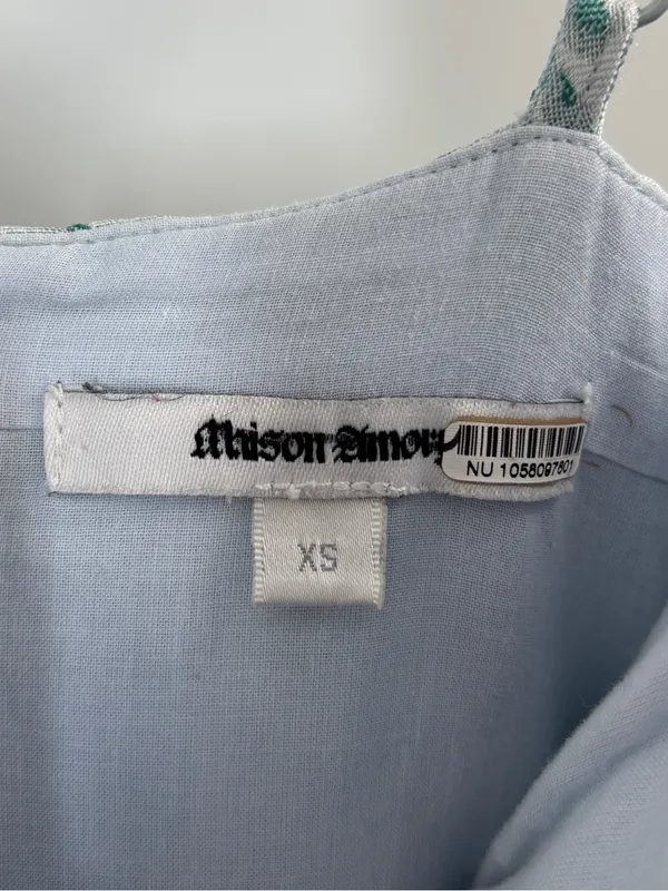 Maison Amory Windsor Dress in Light Blue Size XS - Image 8
