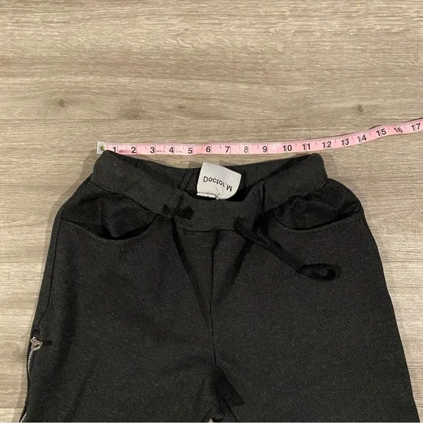 Doctor.M Black Smiley Face Zip Jogger Sweatpants Women’s XS - Image 6