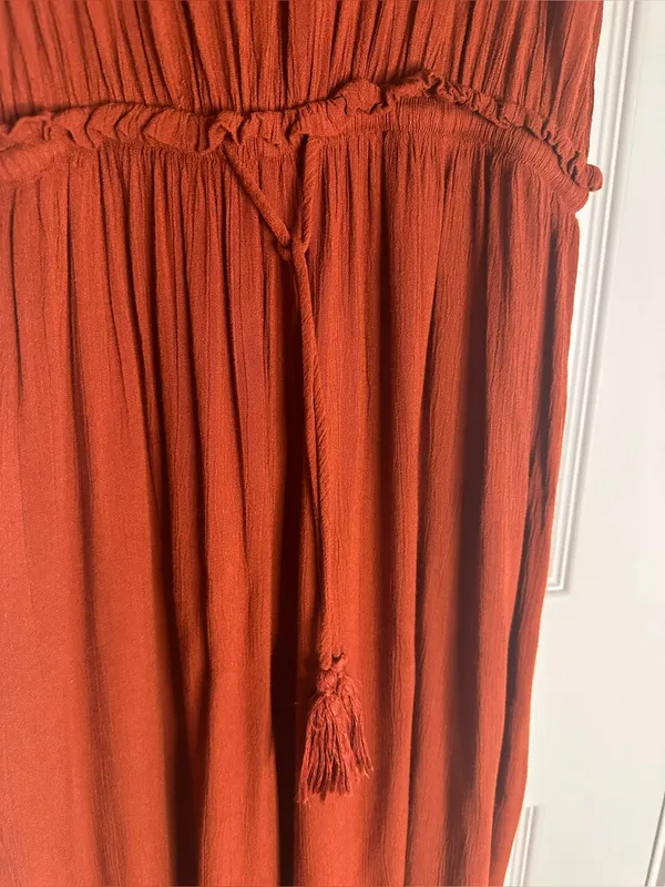 Patrons of Peace Spaghetti Strap Wideleg Maxi Jumpsuit - Image 2