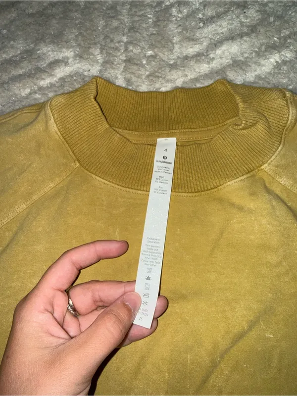lululemon athletica Mustard Yellow Crewneck Sweatshirt - Image 2