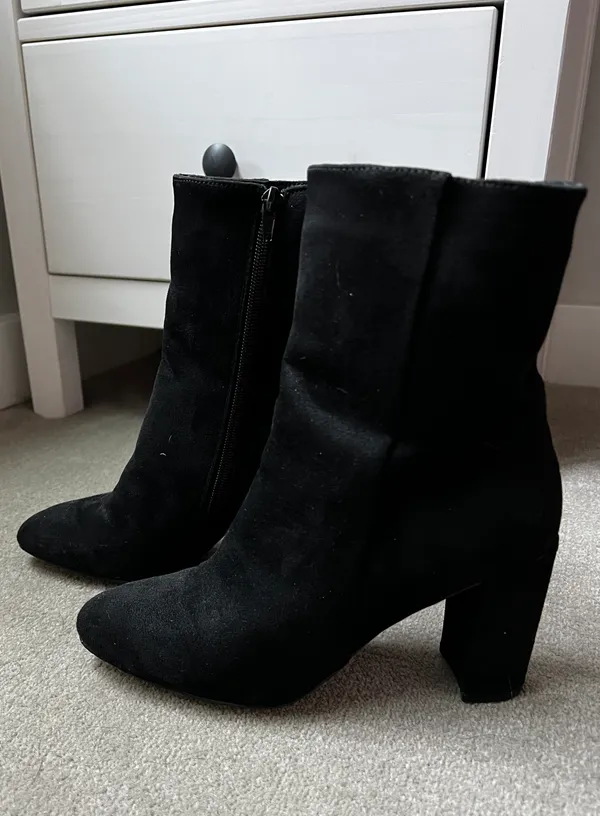 Chinese Laundry Black Suede Booties - Image 9