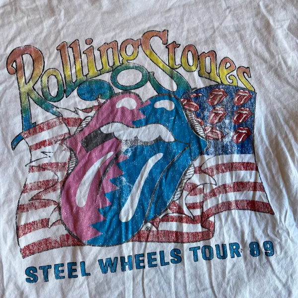 Rolling Stones T-shirt Steel Wheels Tour ‘89 Repro XS - Image 2