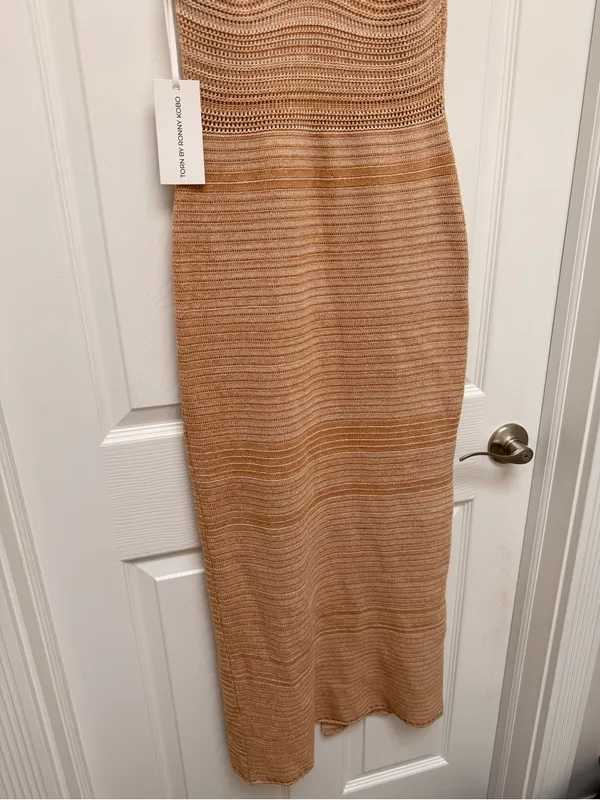 Torn by Ronny Kobo Knit Maxi Dress Vacation Beach Resortwear Medium NWT‎ - Image 7