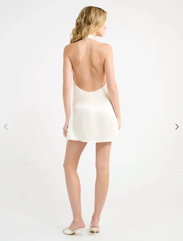La Lune Mini Dress White Size 6 - Image 2