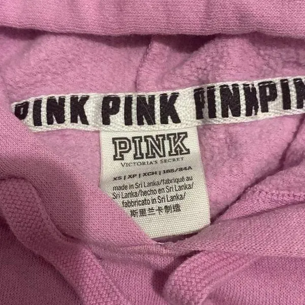 Victoria's Secret Pink Cropped Hoodie‎ size XS - Image 4
