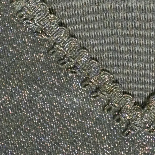 Shimmering Silver Long Sleeve Top - Image 5