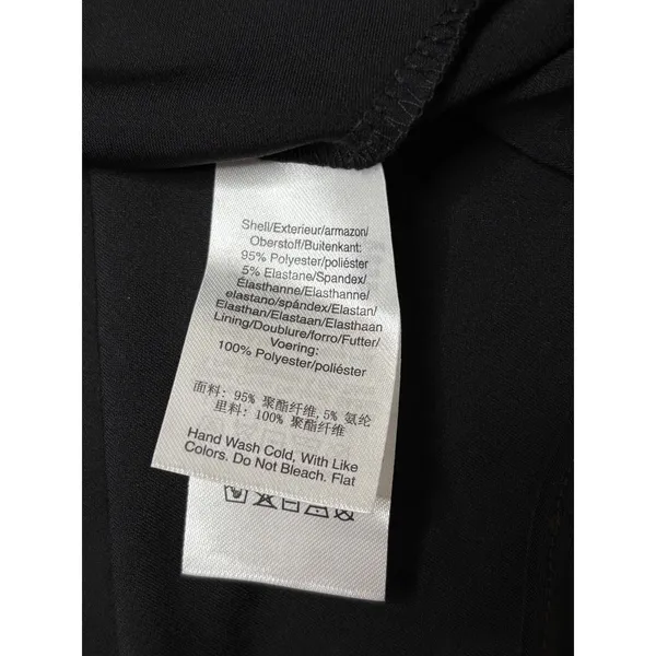 DKNY Faux Wrap A-Line Dress 8 Black Sparkle LBD Party‎ Holiday NWT $150 - Image 10