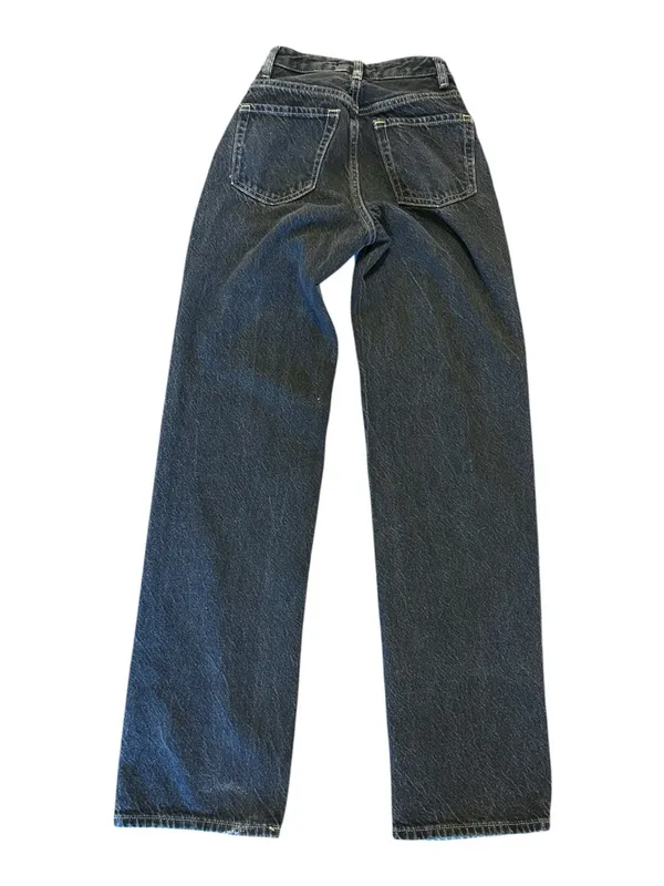 PacSun Two-Tone Light Blue Jeans on Front with Black Back. 90s Boyfriend Style - Image 2