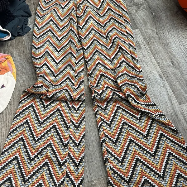 Urban Outfitters‎ Bryan Geometric High Waisted Flare Pants size small - Image 11