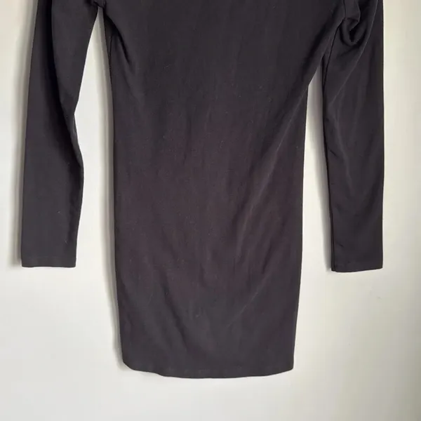 Reformation Cally Stretch Organic Cotton Long Sleeve Dress - Image 9