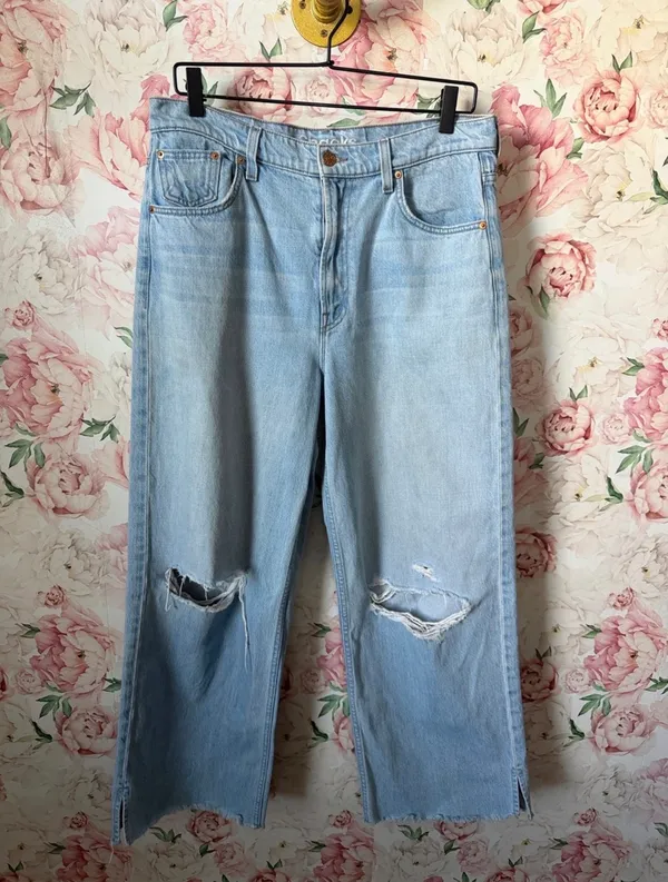 MOTHER SNACKS The Fun Dip Puddle Slice jeans Sz 6/28 - Image 4