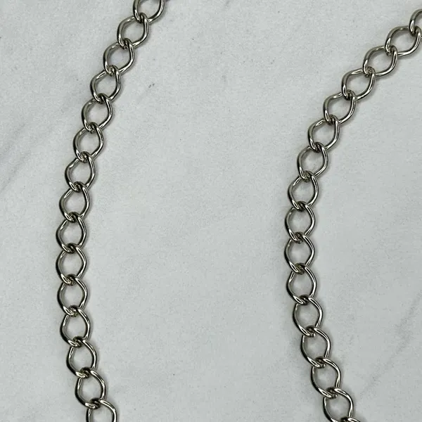 Skinny Dime Silver Tone Belly Body Metal Chain Link Belt OS One Size - Image 7