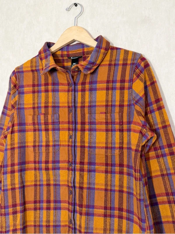 Cotopxi Women’s Mero Organic Cotton Flannel Shirt Longsleeve in Plaid M - Image 4