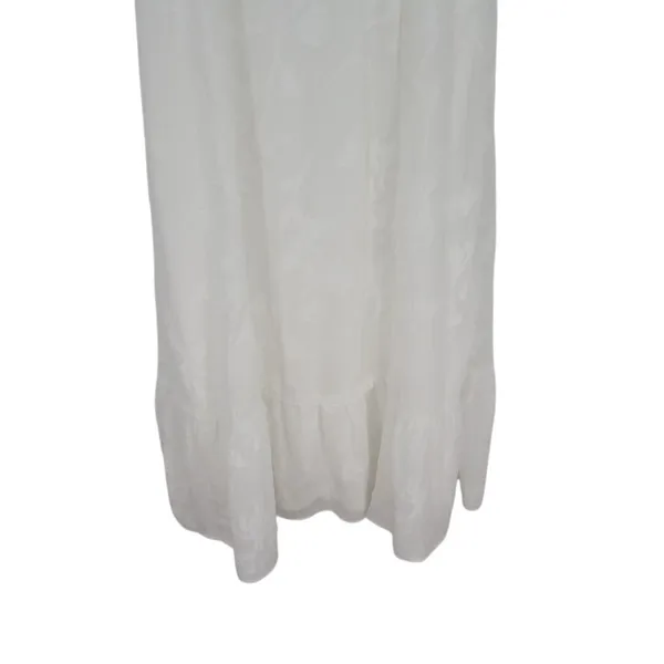 Lulus Tailor Made For You Maxi Dress Womens Large White Jacquard Sweetheart Neck - Image 4