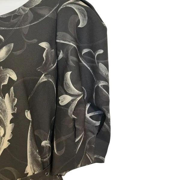 TED BAKER Saaraih Floral Print Puff Sleeve Dress‎ Belted Mini Dress EUC Size 6 - Image 3