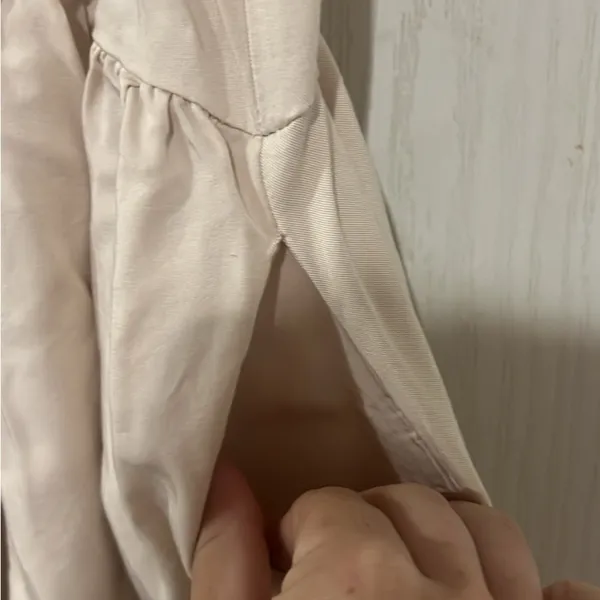Final Price Anthropologie Cream Ladies Dress - Image 7